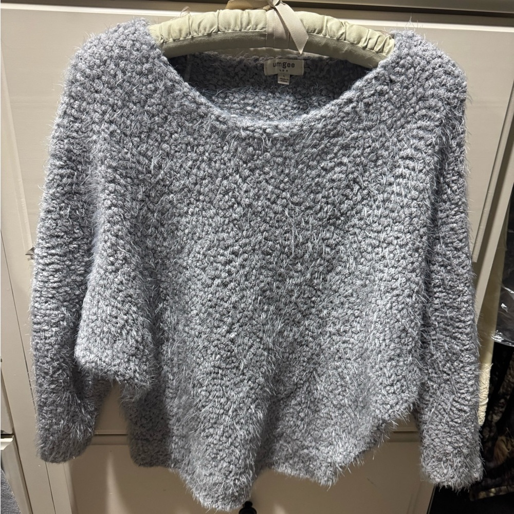 Umgee Soft Textured Gray Sweater